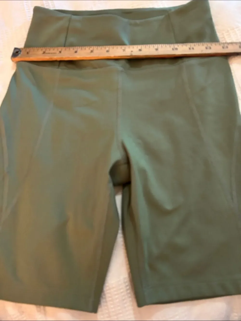 girlfriend collective Olive Green High-Rise Bike Shorts size small